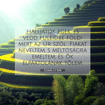Ézsaiás 1:2 Bibliai vers magyarázata