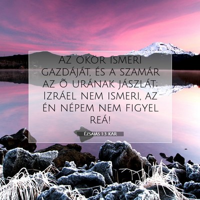 Ézsaiás 1:3 Bibliai vers magyarázata