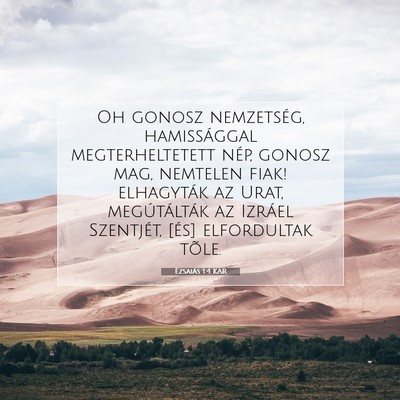 Ézsaiás 1:4 Bibliai vers magyarázata