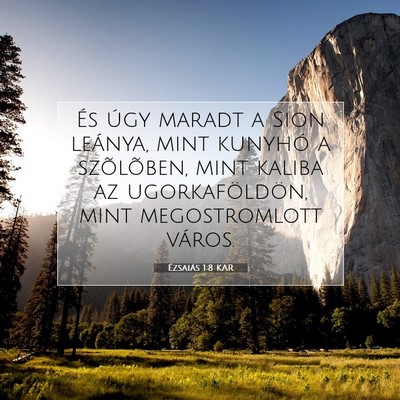 Ézsaiás 1:8 Bibliai vers magyarázata