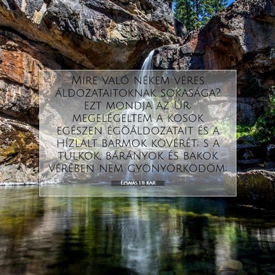 Ézsaiás 1:11 Bibliai vers magyarázata
