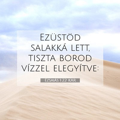 Ézsaiás 1:22 Bibliai vers magyarázata