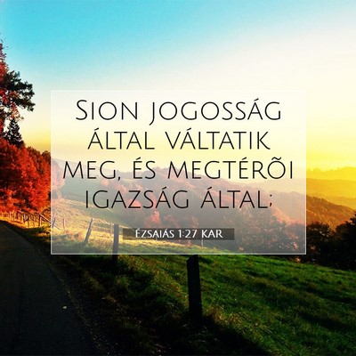 Ézsaiás 1:27 Bibliai vers magyarázata