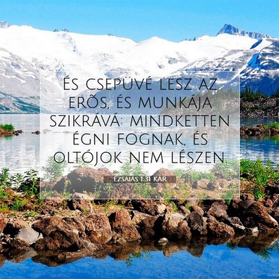 Ézsaiás 1:31 Bibliai vers magyarázata