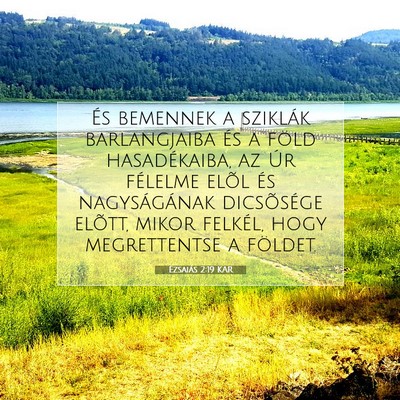 Ézsaiás 2:19 KAR Bibliai verskép