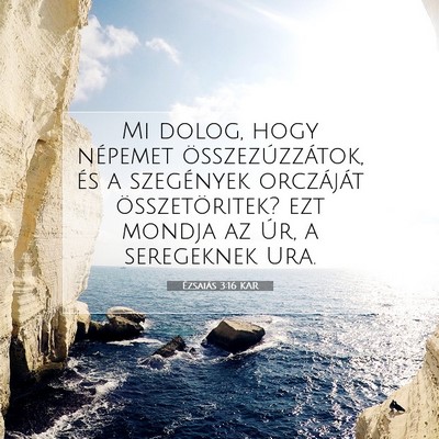 Ézsaiás 3:16 KAR Bibliai verskép