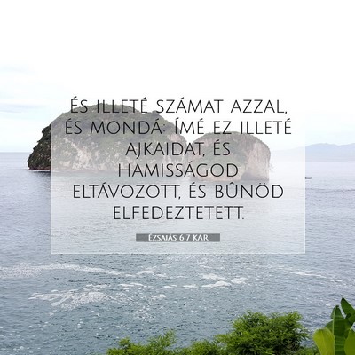 Ézsaiás 6:7 KAR Bibliai verskép