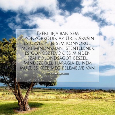 Ézsaiás 9:17 KAR Bibliai verskép
