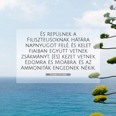 Ézsaiás 11:14 KAR Bibliai verskép