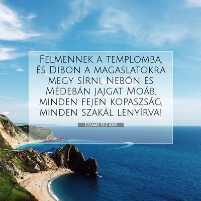 Ézsaiás 15:2 KAR Bibliai verskép
