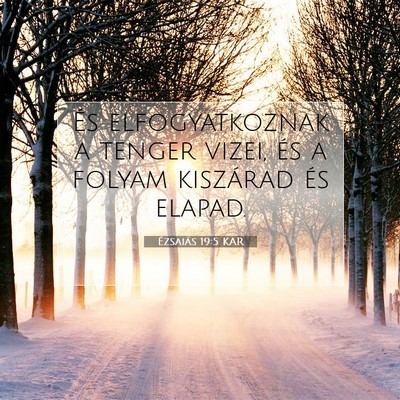 Ézsaiás 19:5 KAR Bibliai verskép