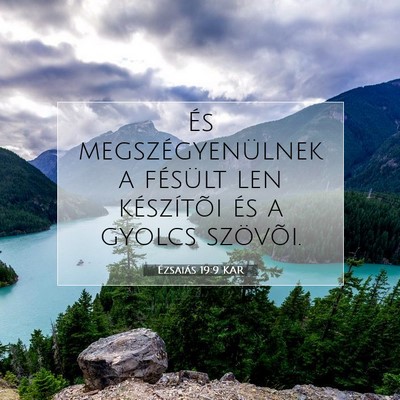 Ézsaiás 19:9 KAR Bibliai verskép