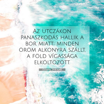 Ézsaiás 24:11 KAR Bibliai verskép