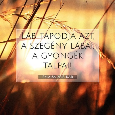 Ézsaiás 26:6 KAR Bibliai verskép