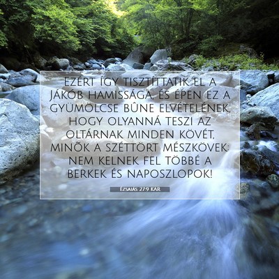 Ézsaiás 27:9 KAR Bibliai verskép