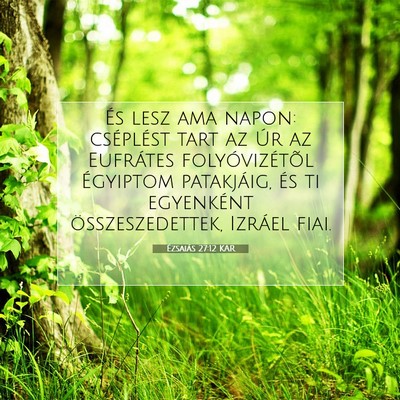 Ézsaiás 27:12 KAR Bibliai verskép