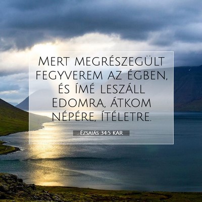 Ézsaiás 34:5 KAR Bibliai verskép