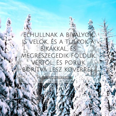 Ézsaiás 34:7 KAR Bibliai verskép