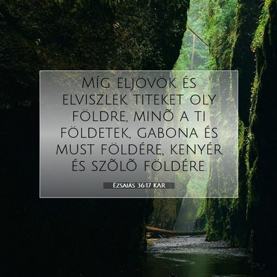 Ézsaiás 36:17 Bibliai vers magyarázata