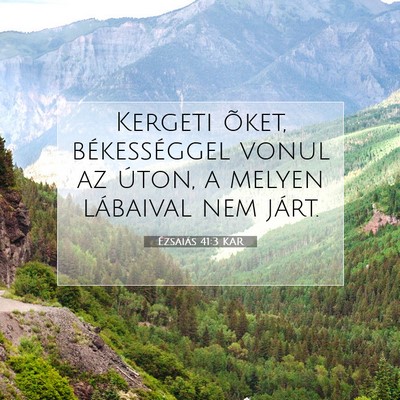 Ézsaiás 41:3 KAR Bibliai verskép