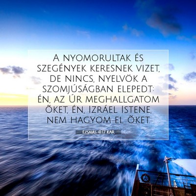 Ézsaiás 41:17 KAR Bibliai verskép
