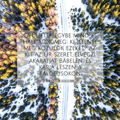 Ézsaiás 48:14 KAR Bibliai verskép