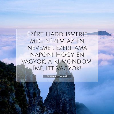 Ézsaiás 52:6 Bibliai vers magyarázata