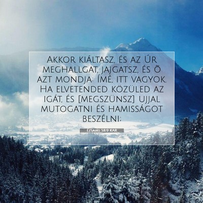 Ézsaiás 58:9 KAR Bibliai verskép