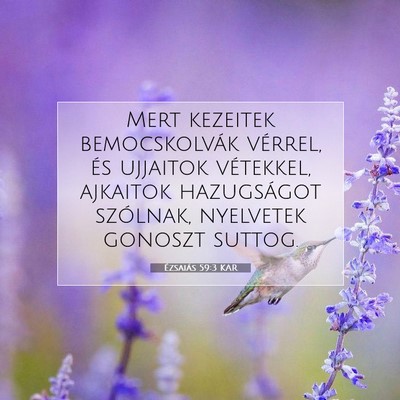 Ézsaiás 59:3 KAR Bibliai verskép