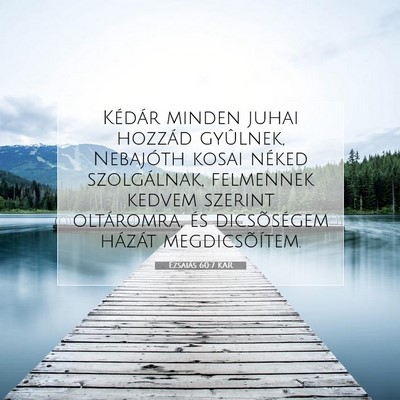 Ézsaiás 60:7 KAR Bibliai verskép