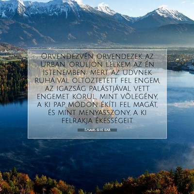 Ézsaiás 61:10 KAR Bibliai verskép