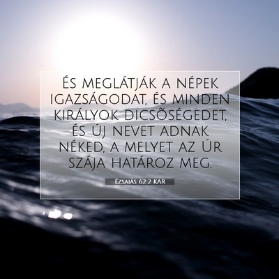 Ézsaiás 62:2 KAR Bibliai verskép