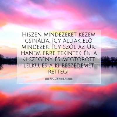 Ézsaiás 66:2 KAR Bibliai verskép
