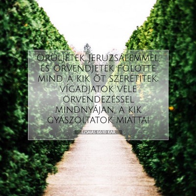 Ézsaiás 66:10 KAR Bibliai verskép