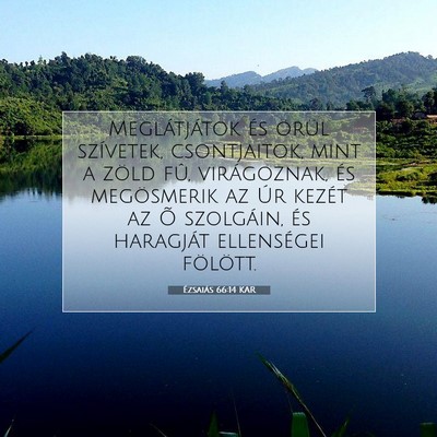 Ézsaiás 66:14 KAR Bibliai verskép