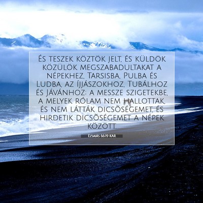 Ézsaiás 66:19 KAR Bibliai verskép