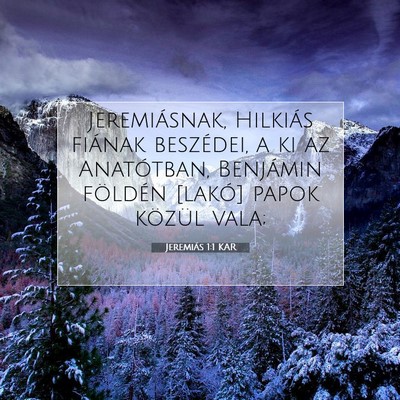 Jeremiás 1:1 Bibliai vers magyarázata