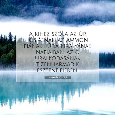 Jeremiás 1:2 Bibliai vers magyarázata