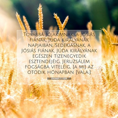 Jeremiás 1:3 Bibliai vers magyarázata