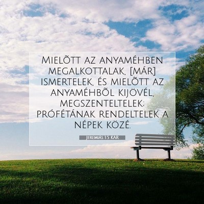 Jeremiás 1:5 Bibliai vers magyarázata