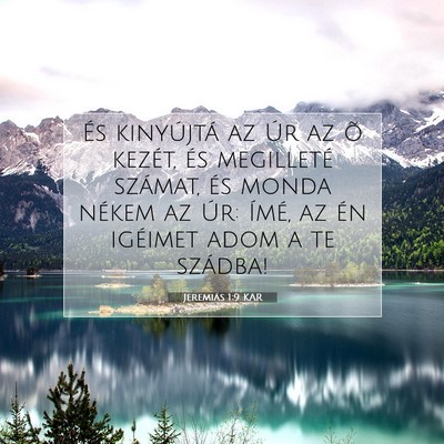 Jeremiás 1:9 Bibliai vers magyarázata