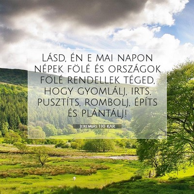 Jeremiás 1:10 Bibliai vers magyarázata