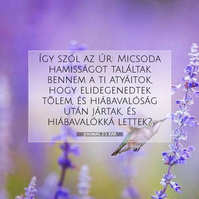 Jeremiás 2:5 KAR Bibliai verskép