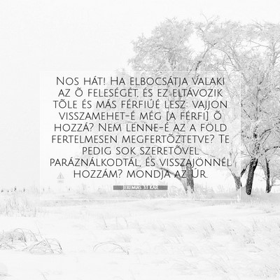 Jeremiás 3:1 KAR Bibliai verskép