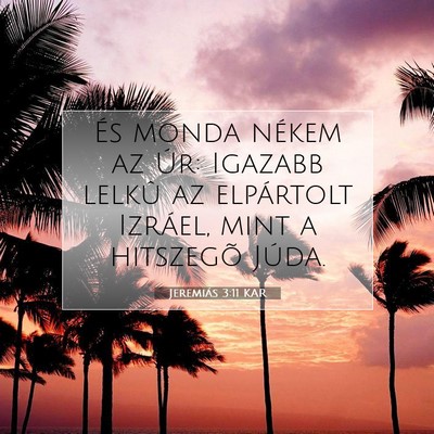Jeremiás 3:11 Bibliai vers magyarázata