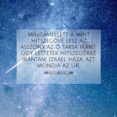 Jeremiás 3:20 KAR Bibliai verskép