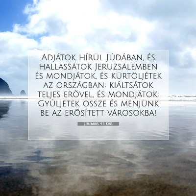 Jeremiás 4:5 KAR Bibliai verskép