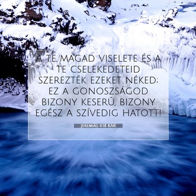 Jeremiás 4:18 Bibliai vers magyarázata