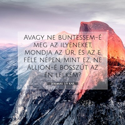 Jeremiás 5:9 KAR Bibliai verskép