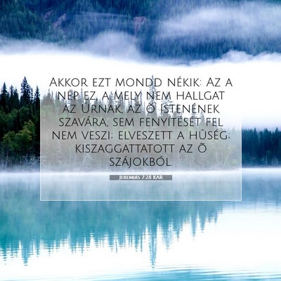 Jeremiás 7:28 KAR Bibliai verskép